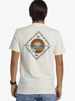 New Quiksilver Scenic View T-Shirt Birch