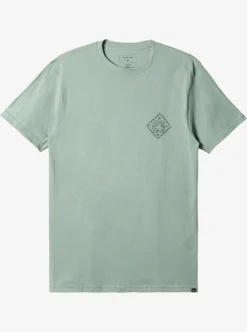 Shop Quiksilver Scenic View T-Shirt Iceberg Green