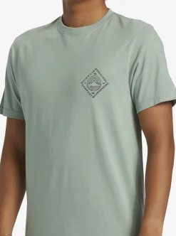 Shop Quiksilver Scenic View T-Shirt Iceberg Green