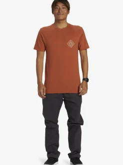 Best Sale Quiksilver Scenic View T-Shirt Baked Clay