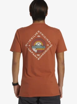 Best Sale Quiksilver Scenic View T-Shirt Baked Clay
