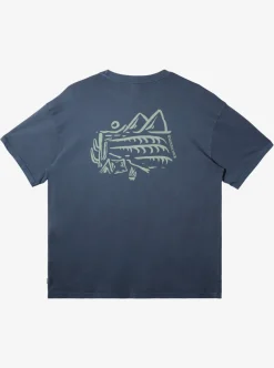 Online Quiksilver Silver Lining T-Shirt Dark Slate