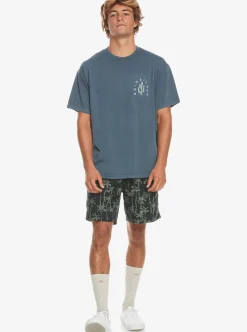 Online Quiksilver Silver Lining T-Shirt Dark Slate