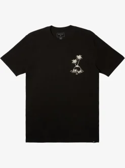 Clearance Quiksilver Skull Island T-Shirt Black
