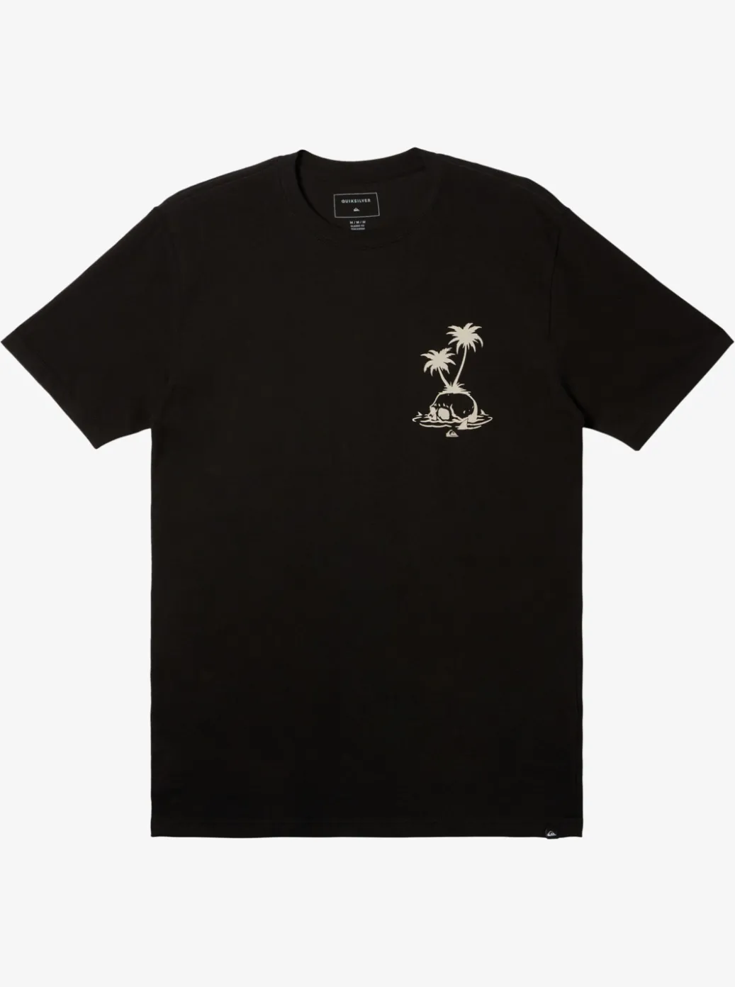 Clearance Quiksilver Skull Island T-Shirt Black