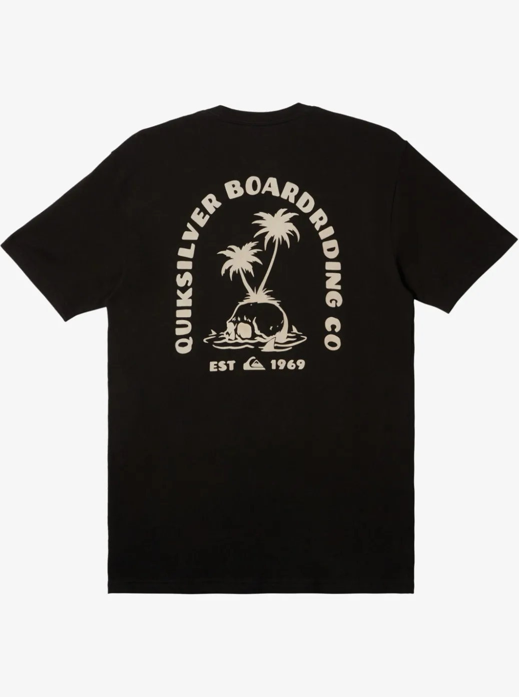 Clearance Quiksilver Skull Island T-Shirt Black
