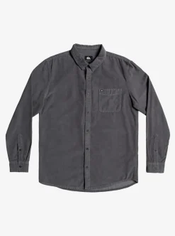 Best Quiksilver Smoke Trail Long Sleeve Shirt Iron Gate