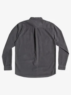Best Quiksilver Smoke Trail Long Sleeve Shirt Iron Gate