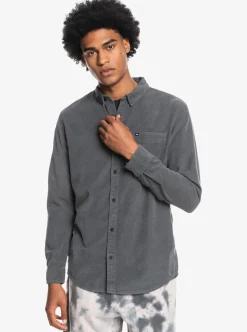Best Quiksilver Smoke Trail Long Sleeve Shirt Iron Gate