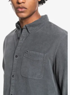Best Quiksilver Smoke Trail Long Sleeve Shirt Iron Gate