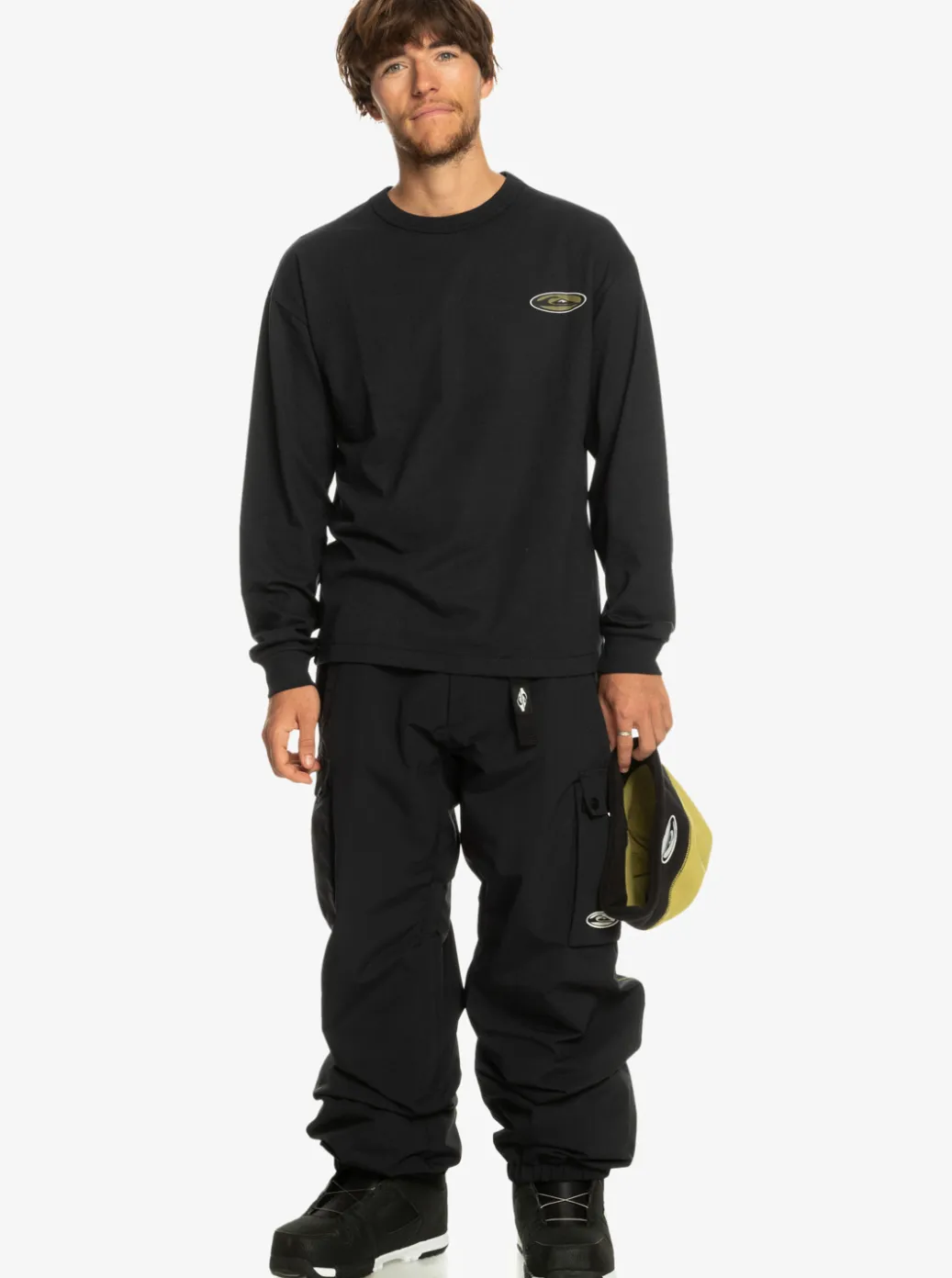 Discount Quiksilver Snow Down Cargo Technical Snow Pants True Black