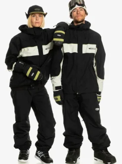 Discount Quiksilver Snow Down Cargo Technical Snow Pants True Black