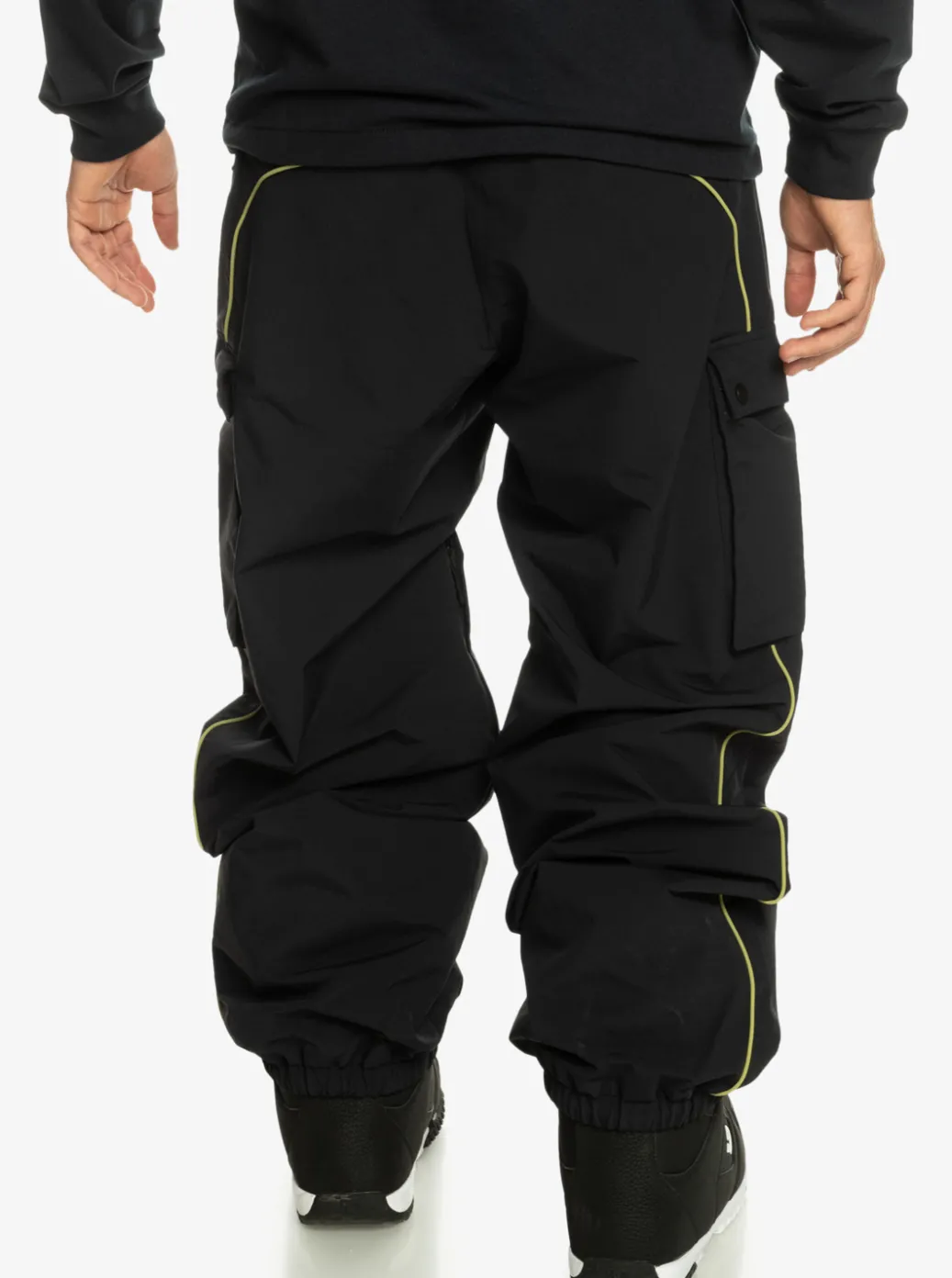 Discount Quiksilver Snow Down Cargo Technical Snow Pants True Black