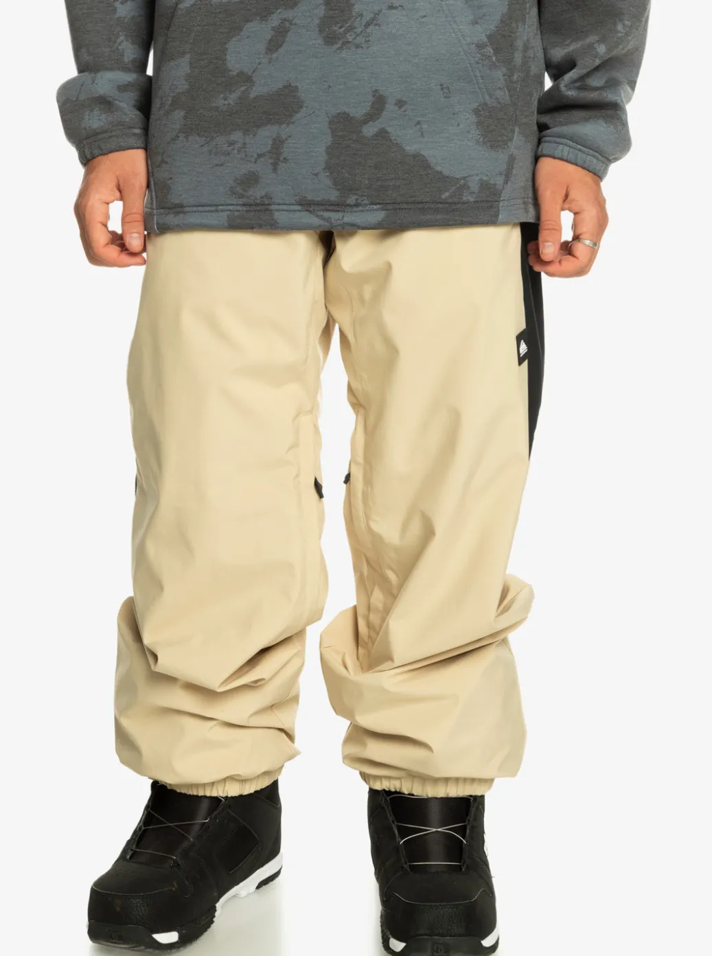 Discount Quiksilver Snow Down Technical Snow Pants Pale Khaki