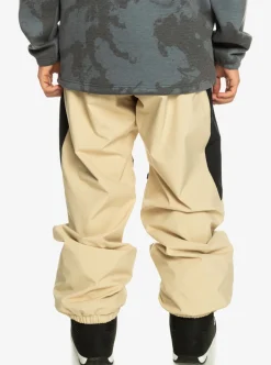 Discount Quiksilver Snow Down Technical Snow Pants Pale Khaki