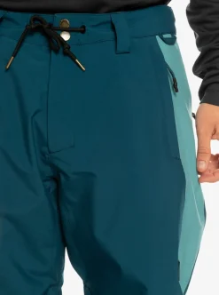 Flash Sale Quiksilver Snow Down Technical Snow Pants Majolica Blue