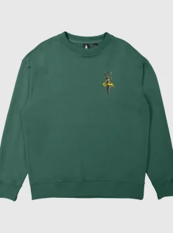 Cheap Quiksilver Sof Sweatshirt Smoke Pine
