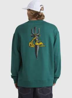 Cheap Quiksilver Sof Sweatshirt Smoke Pine