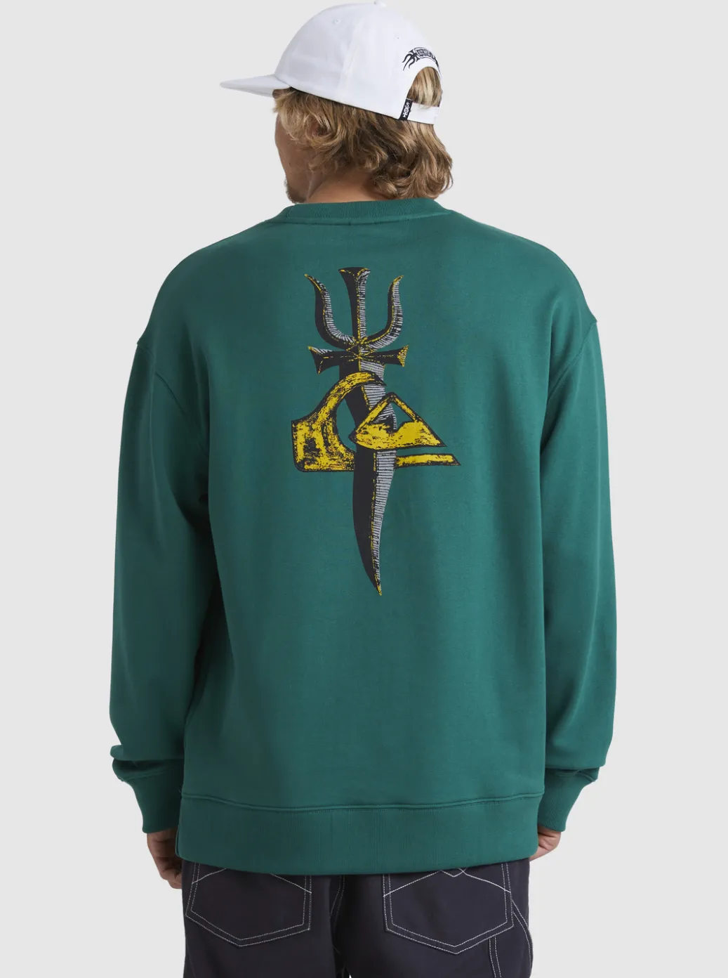Cheap Quiksilver Sof Sweatshirt Smoke Pine