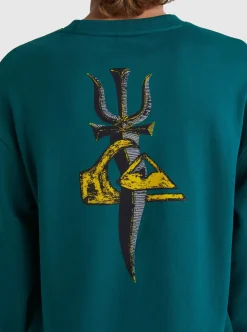 Cheap Quiksilver Sof Sweatshirt Smoke Pine