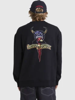 Shop Quiksilver Sof Sweatshirt Black