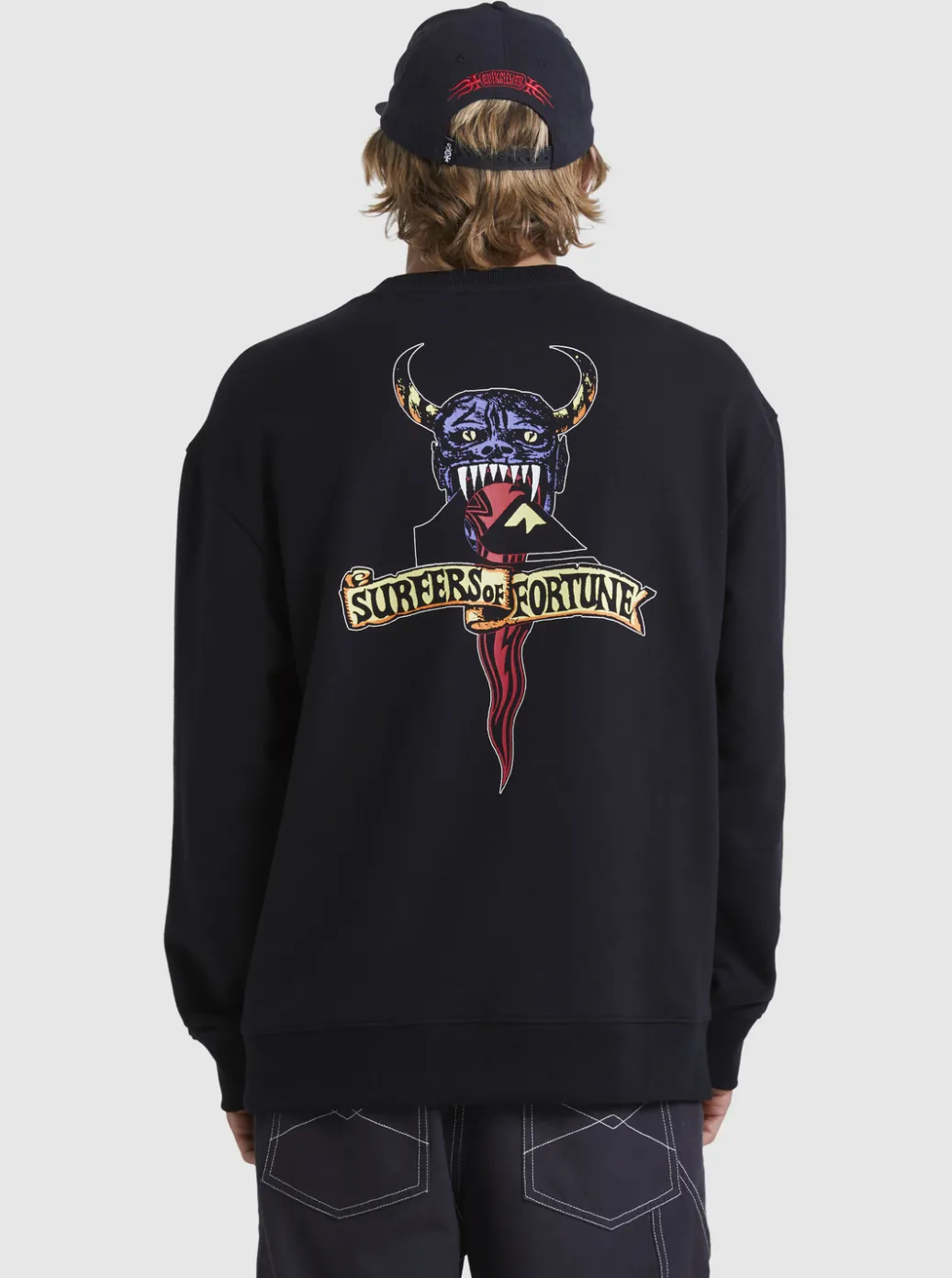 Shop Quiksilver Sof Sweatshirt Black