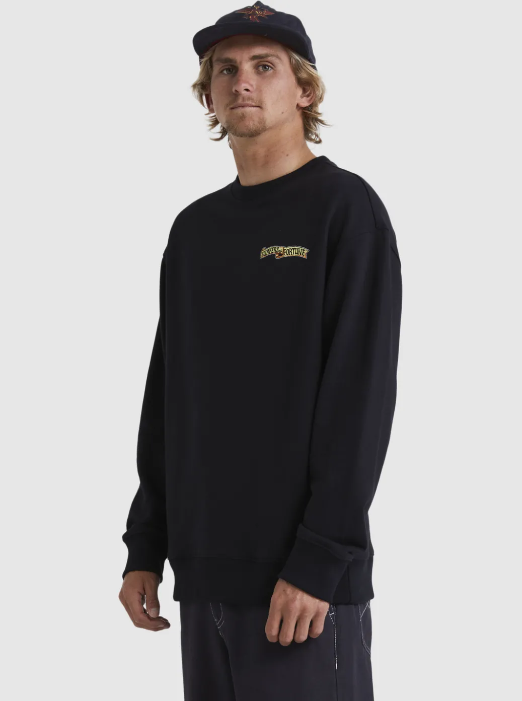 Shop Quiksilver Sof Sweatshirt Black