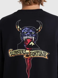 Shop Quiksilver Sof Sweatshirt Black