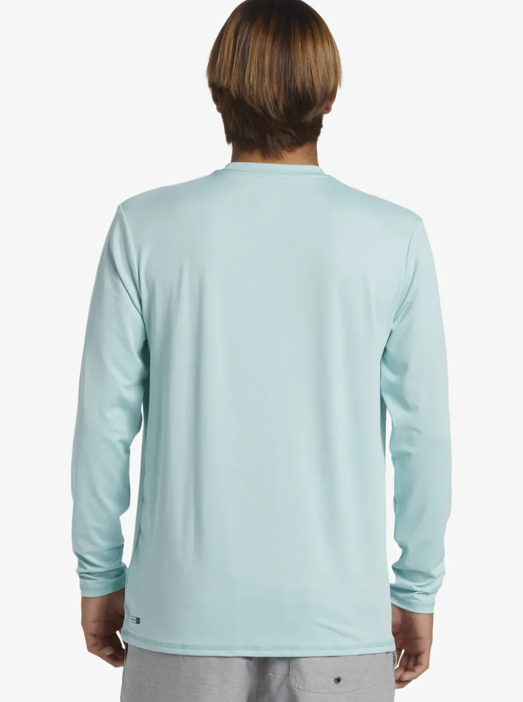 Sale Quiksilver Solid Streak Long Sleeve Upf 50 Surf Tee Pastel Turquoise