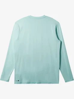 Sale Quiksilver Solid Streak Long Sleeve Upf 50 Surf Tee Pastel Turquoise