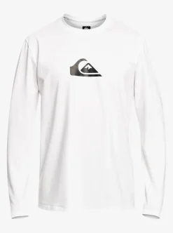 Flash Sale Quiksilver Solid Streak Long Sleeve Upf 50 Surf Tee White
