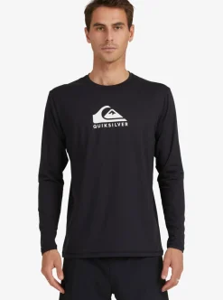 Flash Sale Quiksilver Solid Streak Long Sleeve Upf 50 Surf T-Shirt Black
