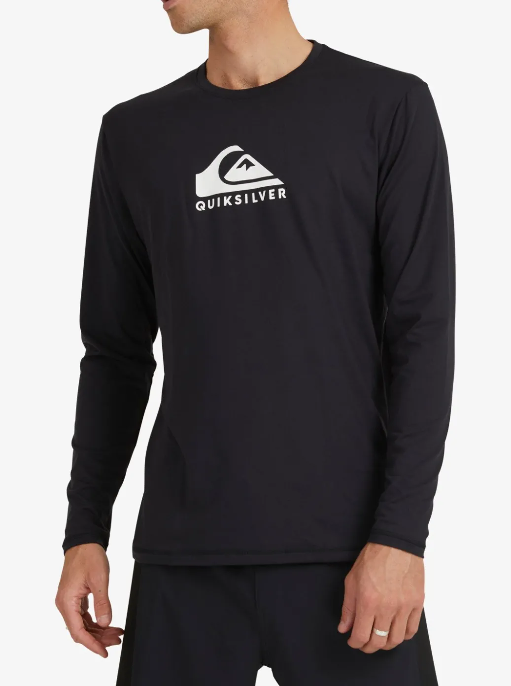 Flash Sale Quiksilver Solid Streak Long Sleeve Upf 50 Surf T-Shirt Black