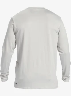 Best Quiksilver Solid Streak Long Sleeve Upf 50 Surf Tee Gray Violet