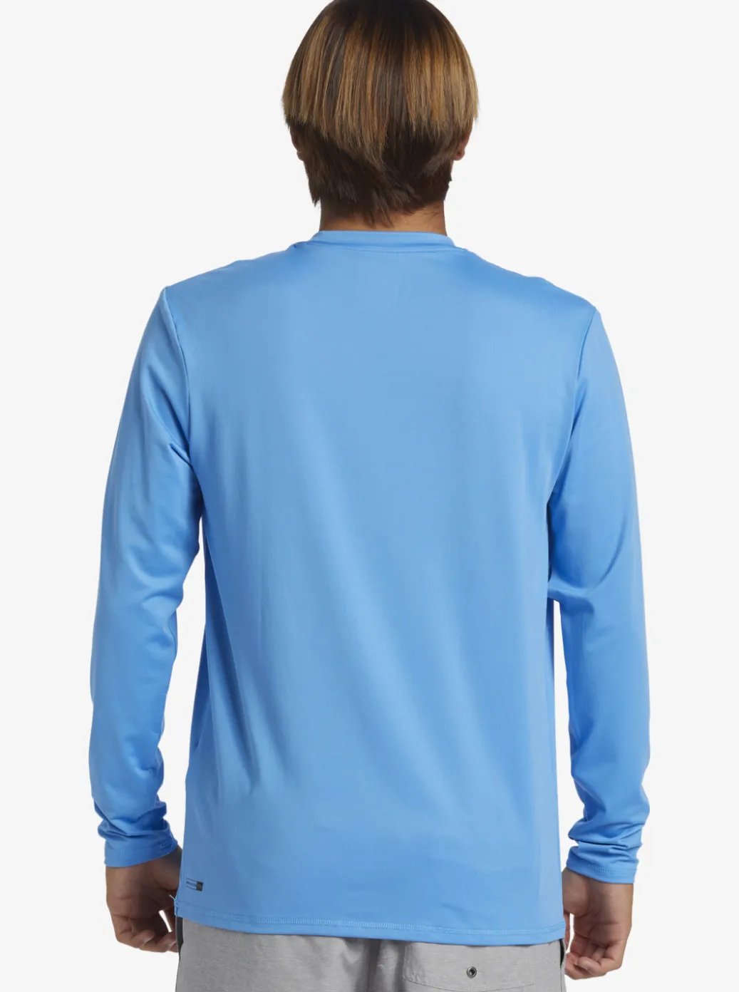 Fashion Quiksilver Solid Streak Long Sleeve Upf 50 Surf Tee Azure Blue