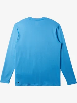 Fashion Quiksilver Solid Streak Long Sleeve Upf 50 Surf Tee Azure Blue