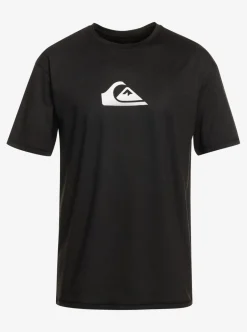 Store Quiksilver Solid Streak Short Sleeve Upf 50 Surf Tee Black