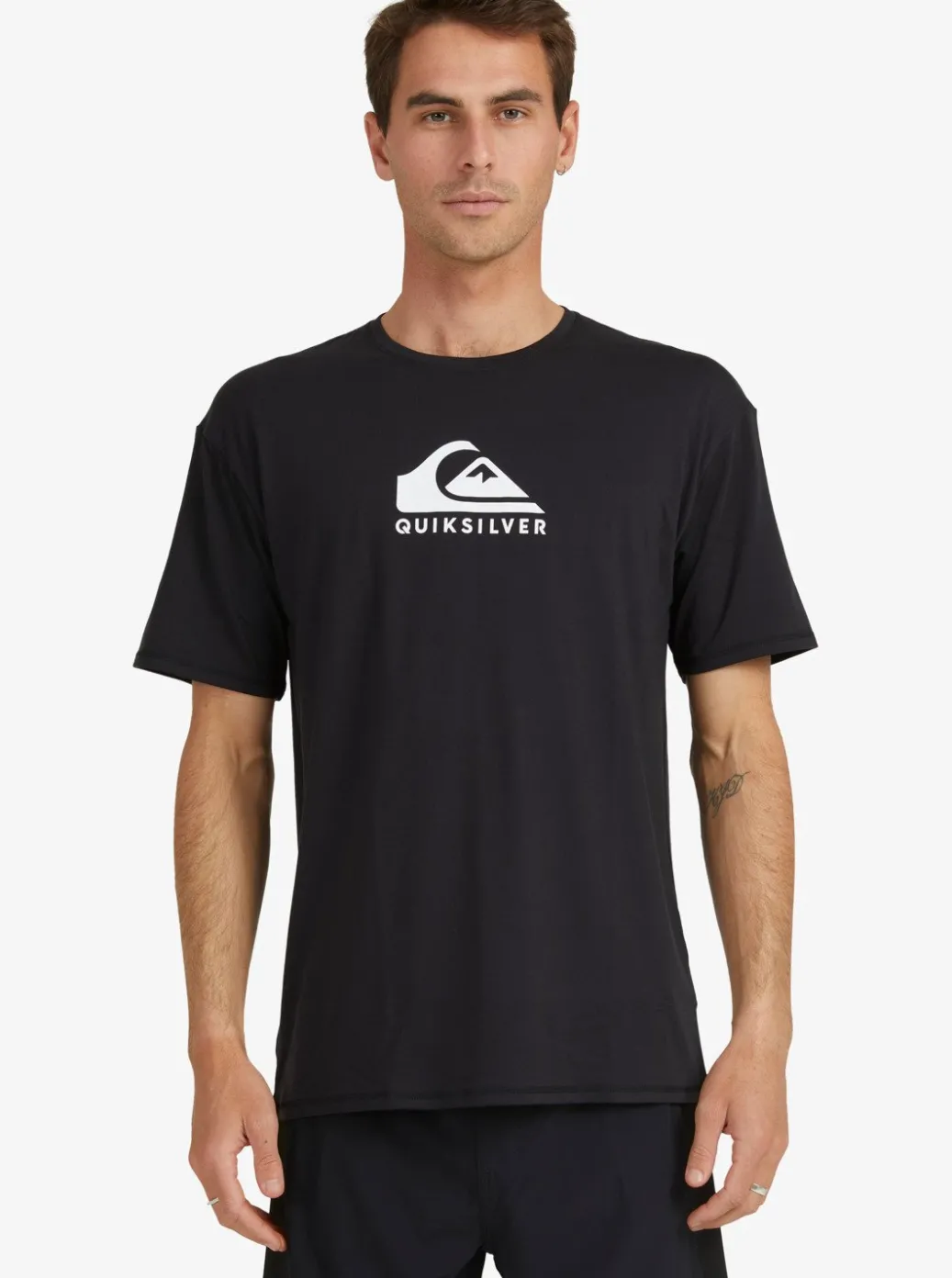 Flash Sale Quiksilver Solid Streak Short Sleeve Upf 50 Surf T-Shirt Black