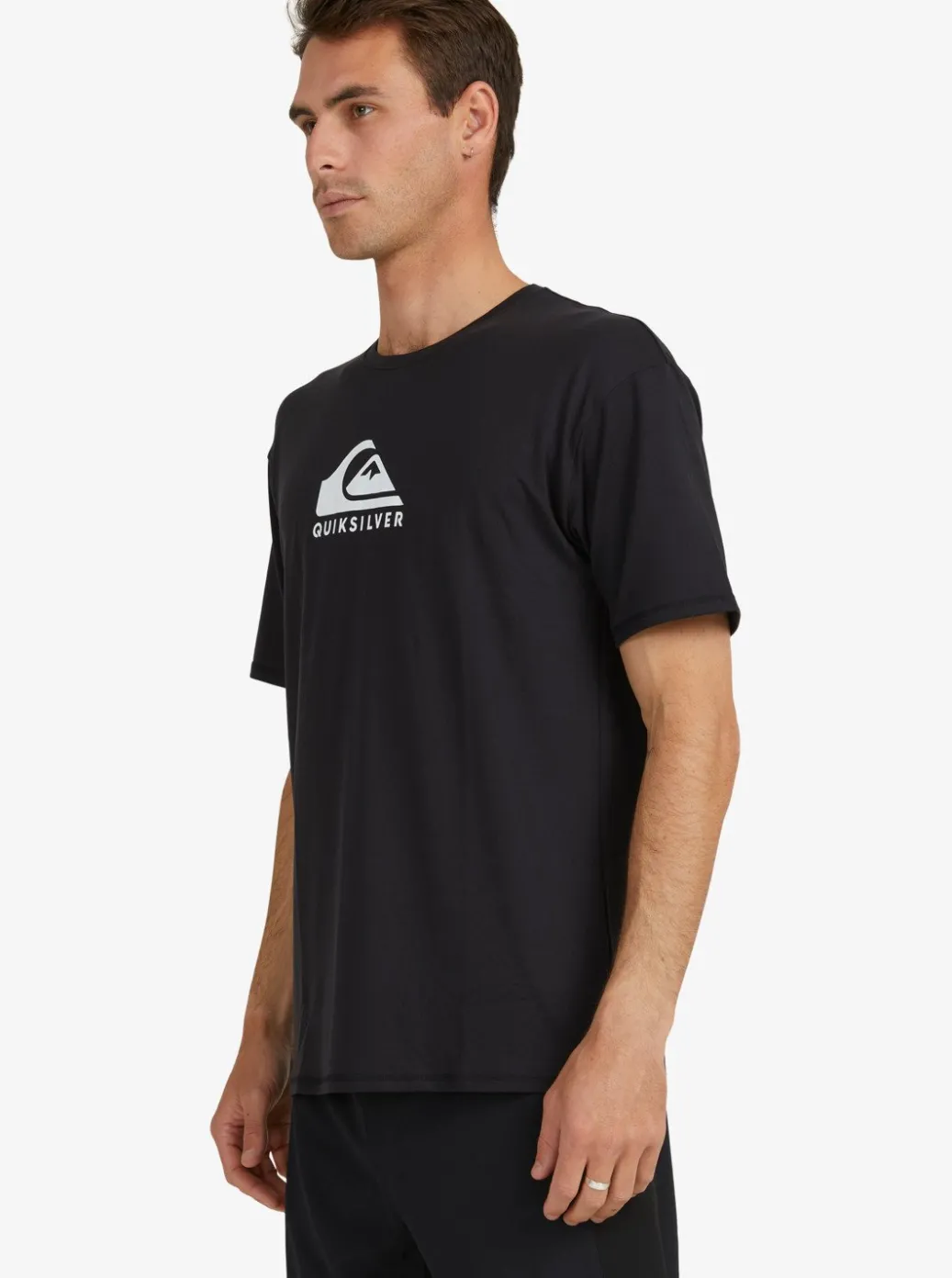 Flash Sale Quiksilver Solid Streak Short Sleeve Upf 50 Surf T-Shirt Black