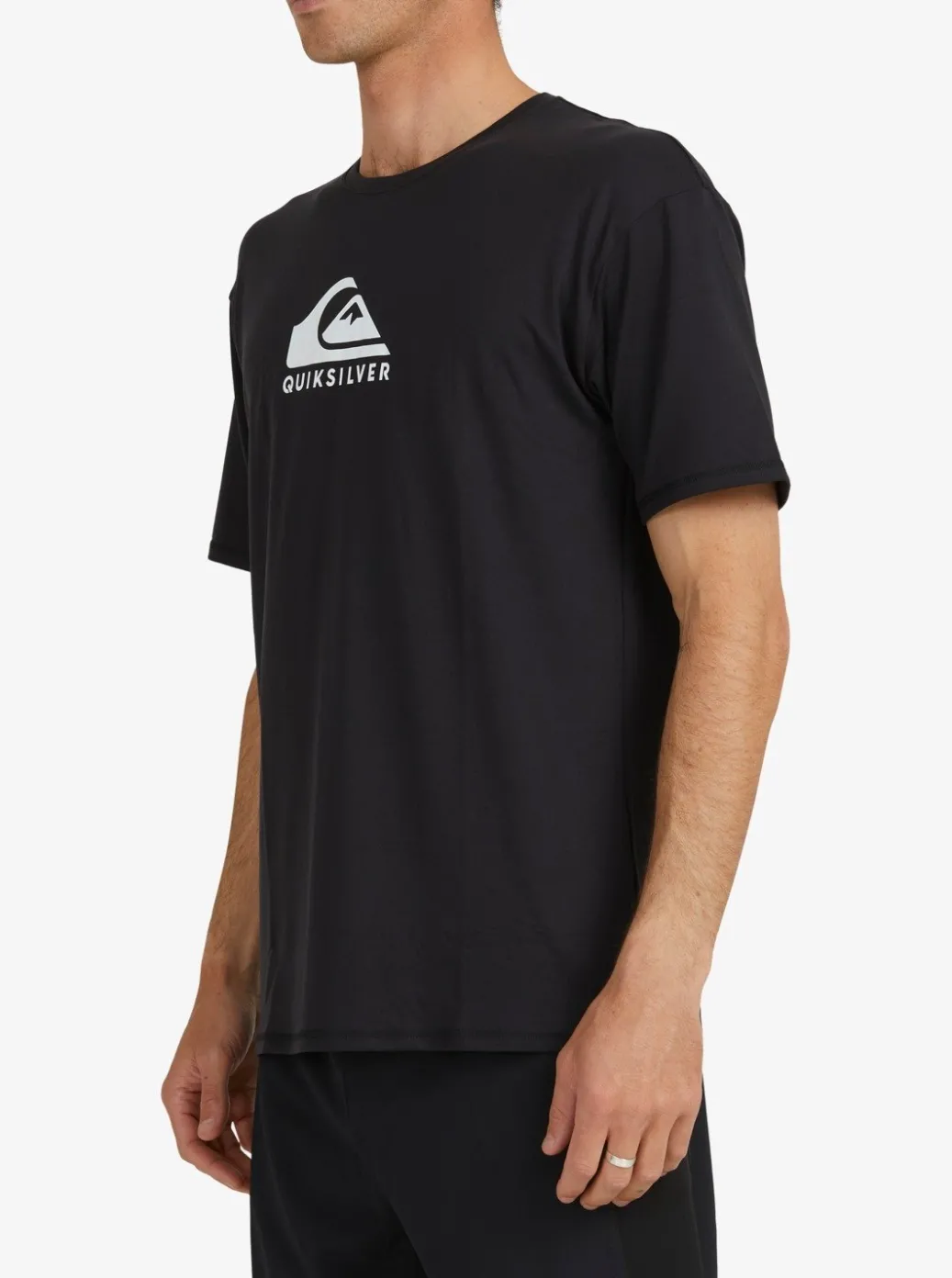 Flash Sale Quiksilver Solid Streak Short Sleeve Upf 50 Surf T-Shirt Black
