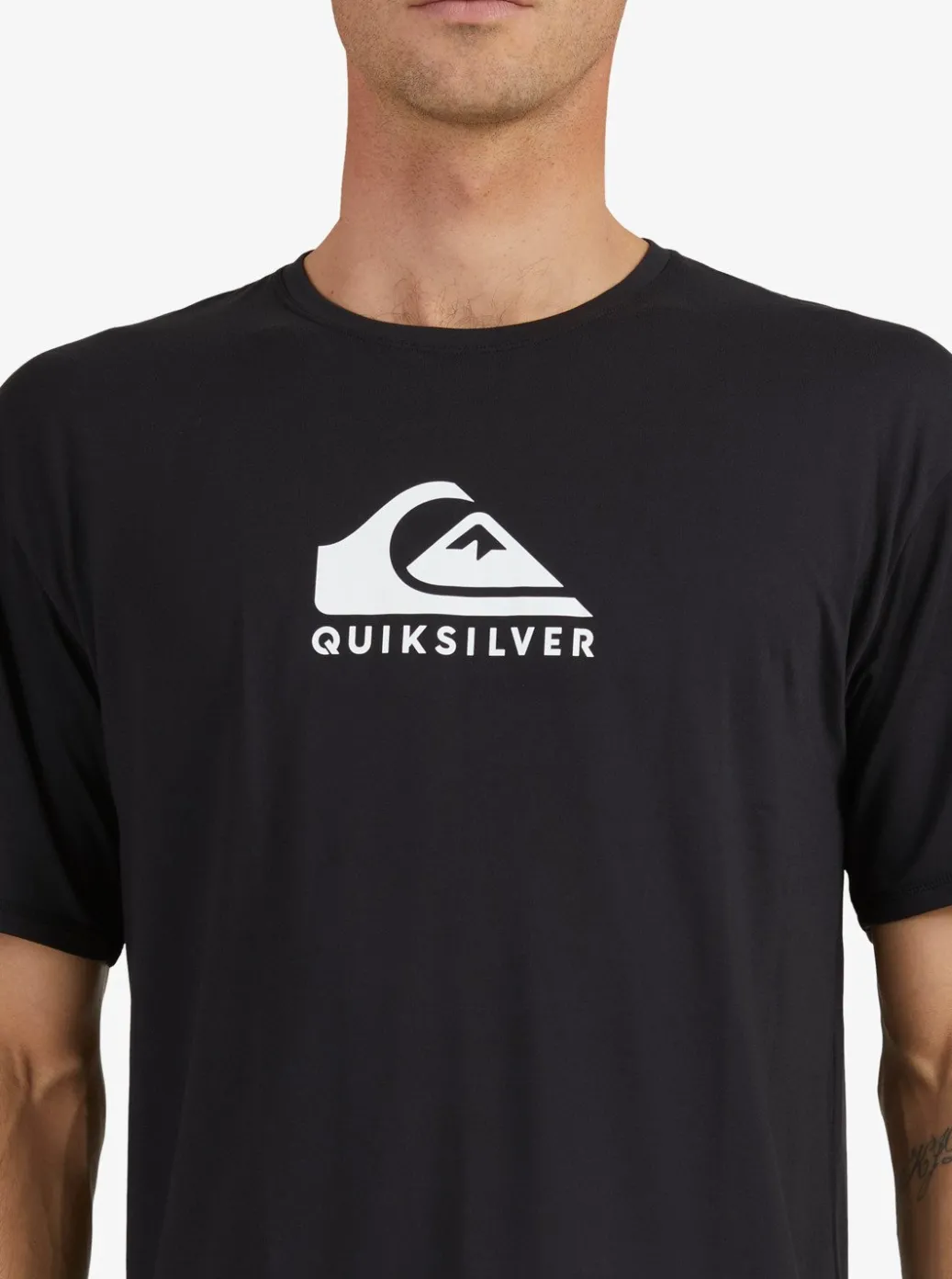 Flash Sale Quiksilver Solid Streak Short Sleeve Upf 50 Surf T-Shirt Black