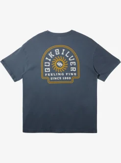 Shop Quiksilver State Of Mind T-Shirt Dark Slate