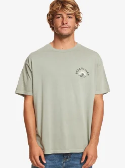 New Quiksilver State Of Mind T-Shirt Iceberg Green