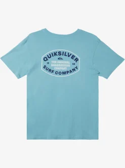 Hot Quiksilver Stay In Bounds T-Shirt Reef Waters