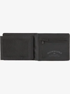 Sale Quiksilver Stitchy Tri-Fold Wallet Black Black