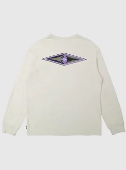 Best Quiksilver Stretch Long Sleeve T-Shirt Gray Violet
