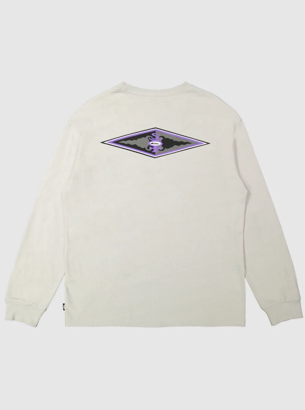 Best Quiksilver Stretch Long Sleeve T-Shirt Gray Violet