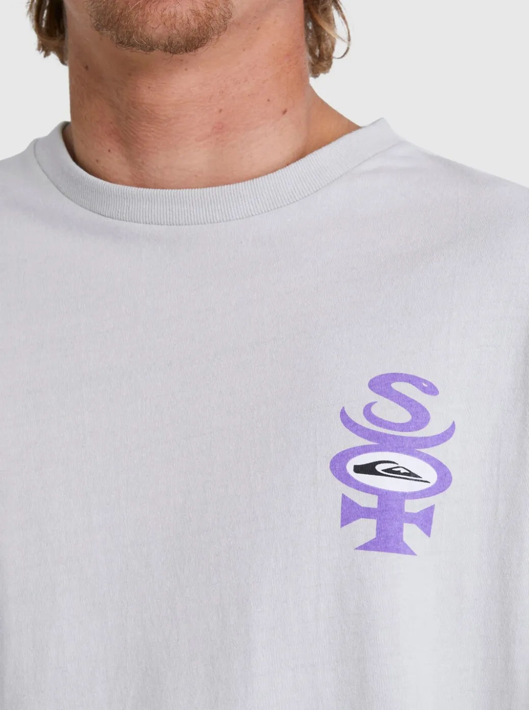 Best Quiksilver Stretch Long Sleeve T-Shirt Gray Violet