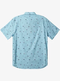 Outlet Quiksilver Summer Petals Short Sleeve Shirt Dream Blue