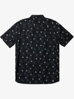 Shop Quiksilver Summer Petals Short Sleeve Shirt Black